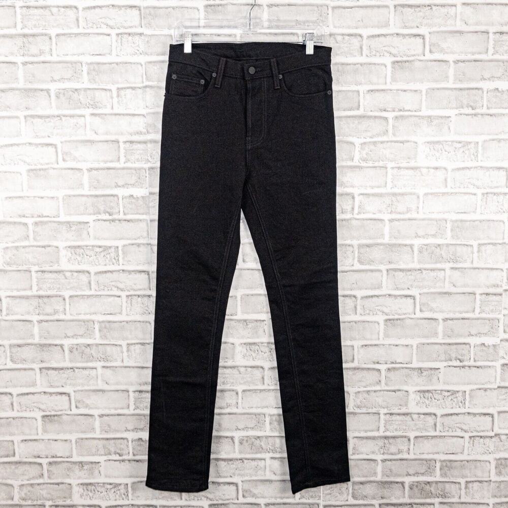 OAK NYC Black Skinny Denim Jeans Button Fly Men's Size 29x33